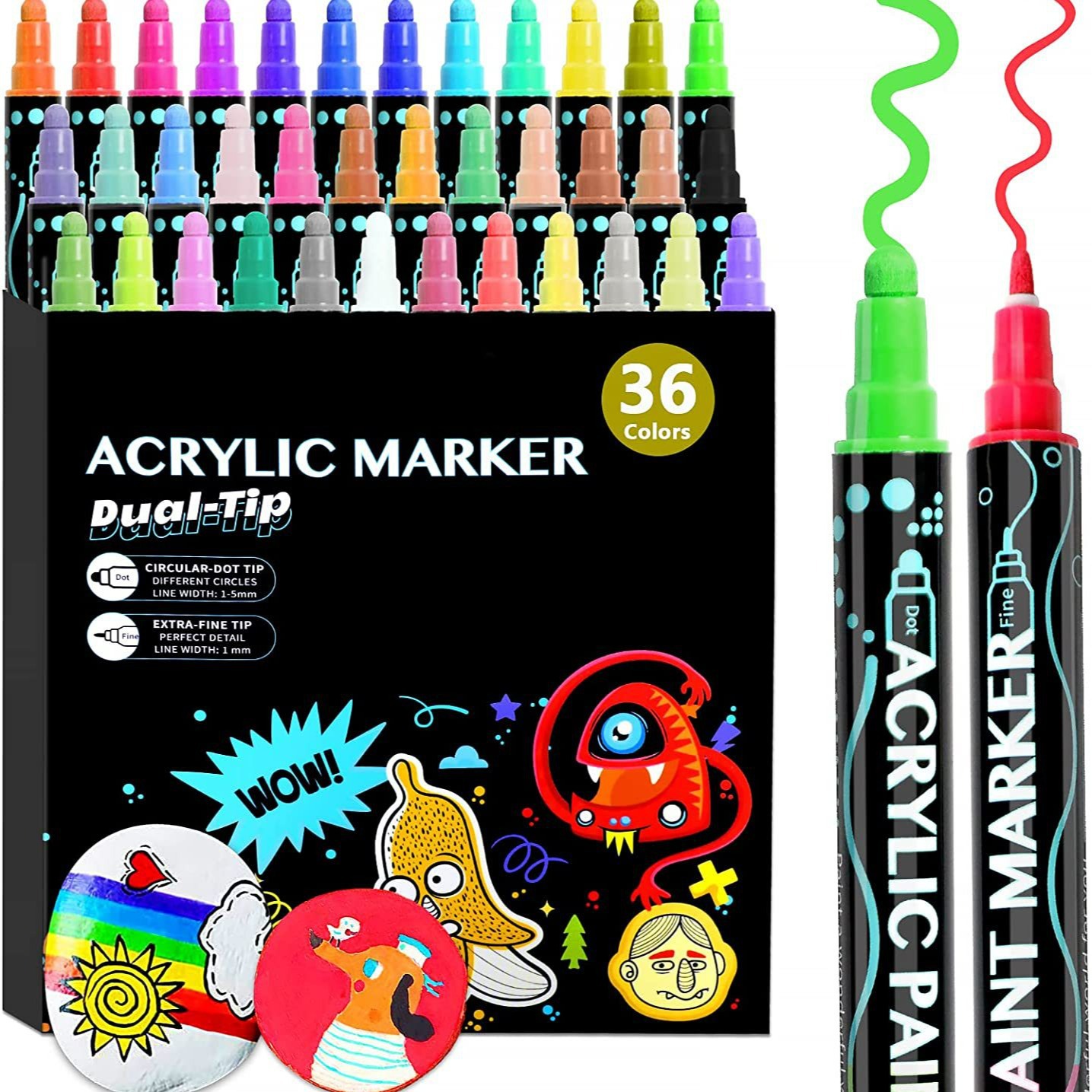 Copic Marker Classic - 12/24/36/26/48/60 Colors Dual Tip Acrylic Paint