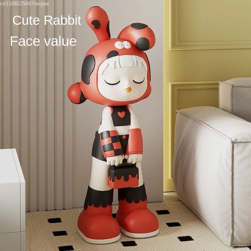 Art Cartoon Girl Statue Indoor - Crafting Resin 评论和价格