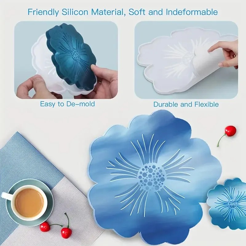 diy sakura shaped silicone res - Geode Mold Silicone 评论和价格