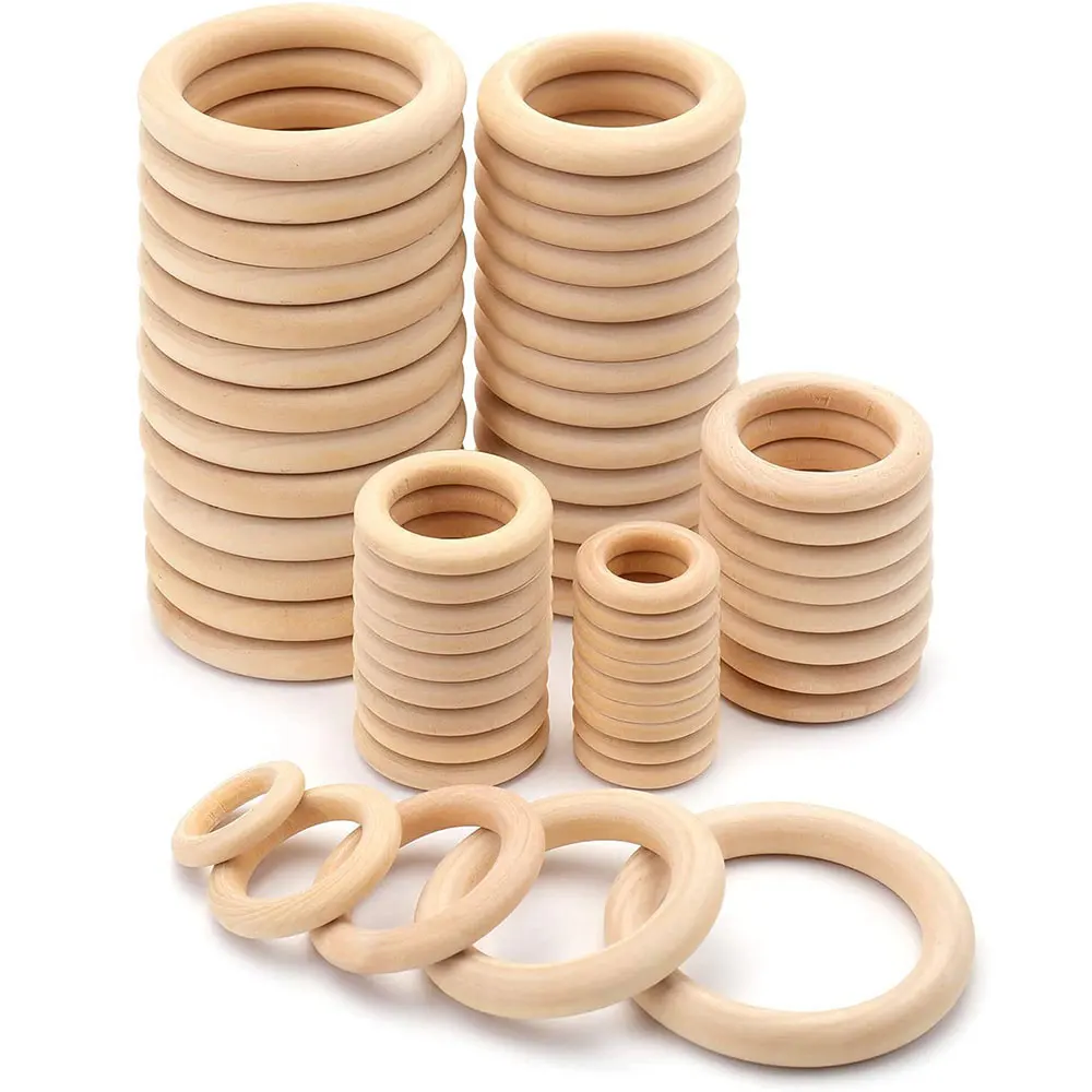 Unfinished Solid Wooden Rings  - Wood Ring Blank 评论和价格