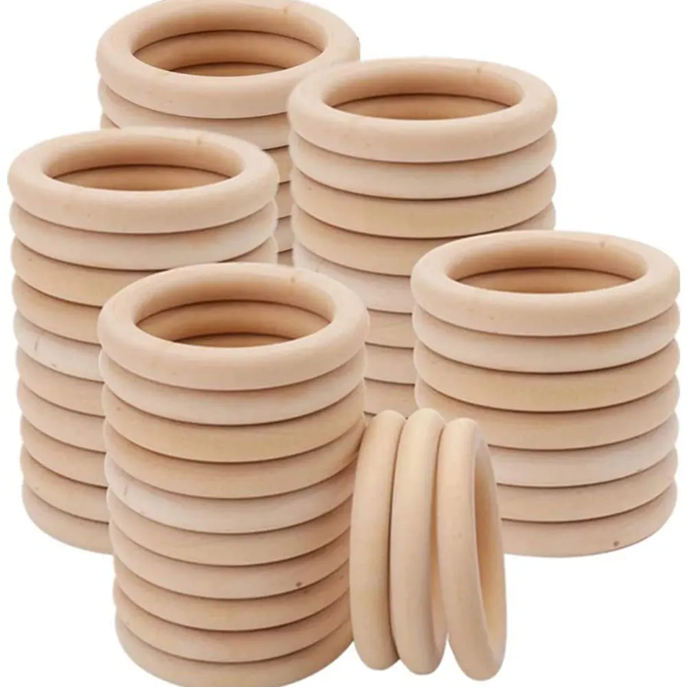 Unfinished Solid Wooden Rings  - Wood Ring Blank 评论和价格