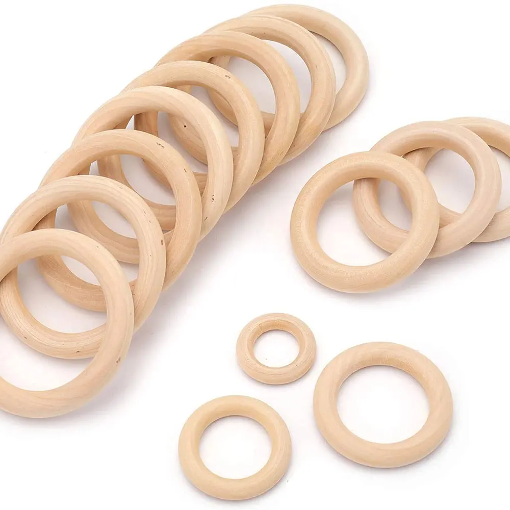 Unfinished Solid Wooden Rings  - Wood Ring Blank 评论和价格