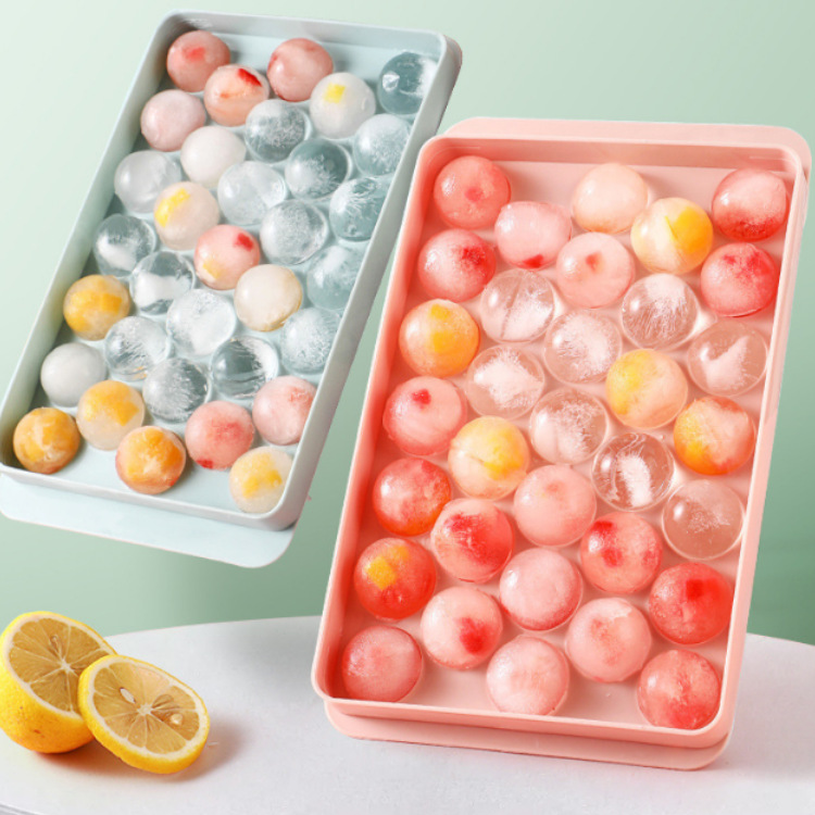 3D Round Ice Cube Tray with Li - Coaster Mold Round 评论和价格
