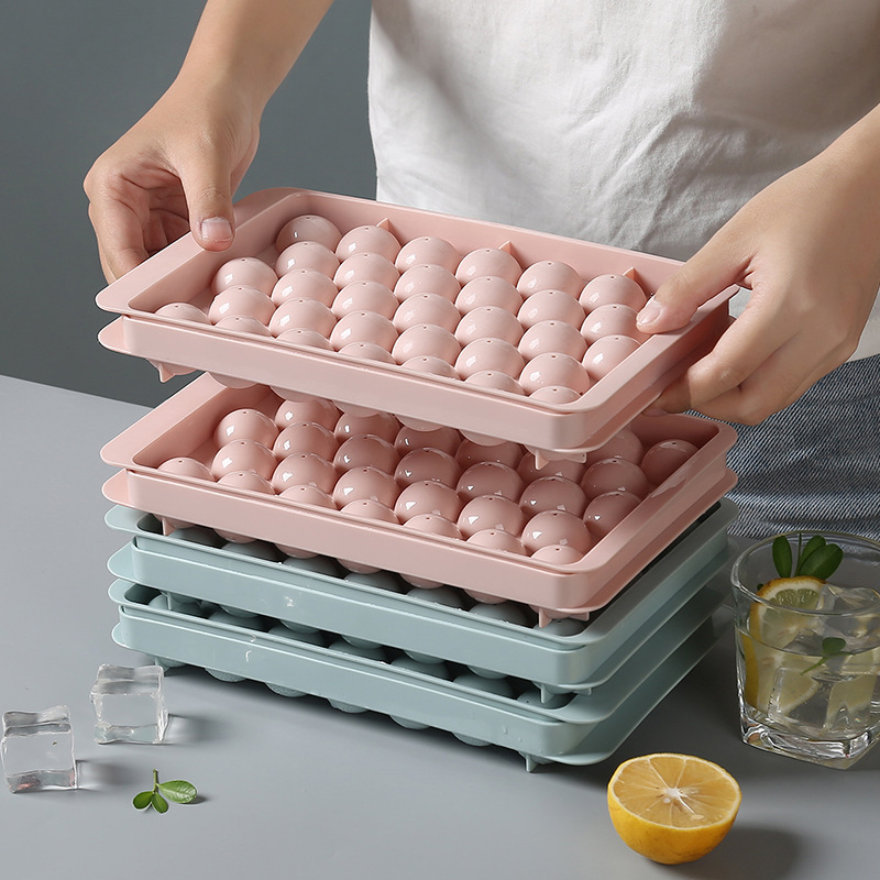 3D Round Ice Cube Tray with Li - Coaster Mold Round 评论和价格