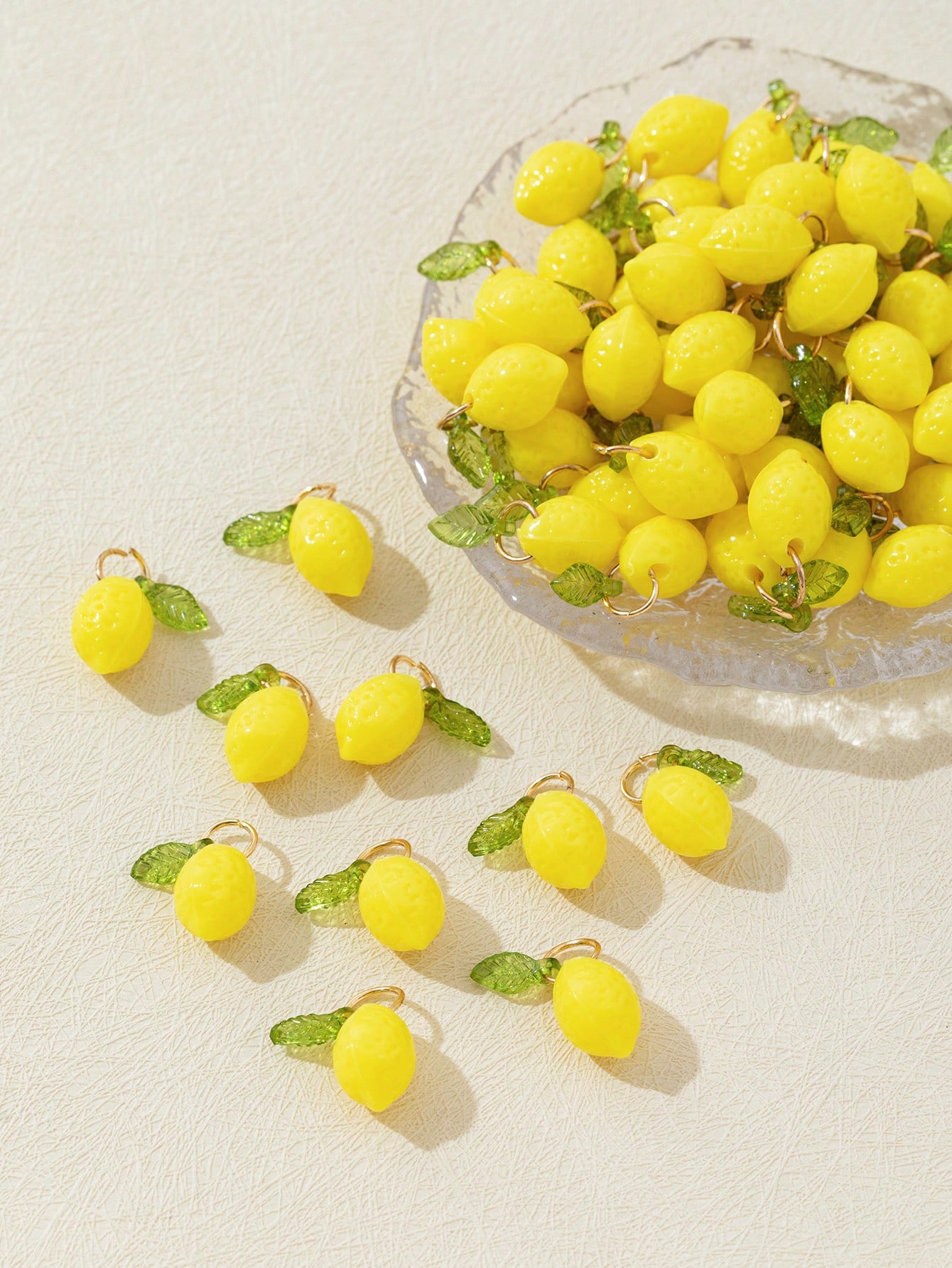 10Pcs 3D Lemon Resin Charms Pe - Resin Craft Supplies 评论和价格