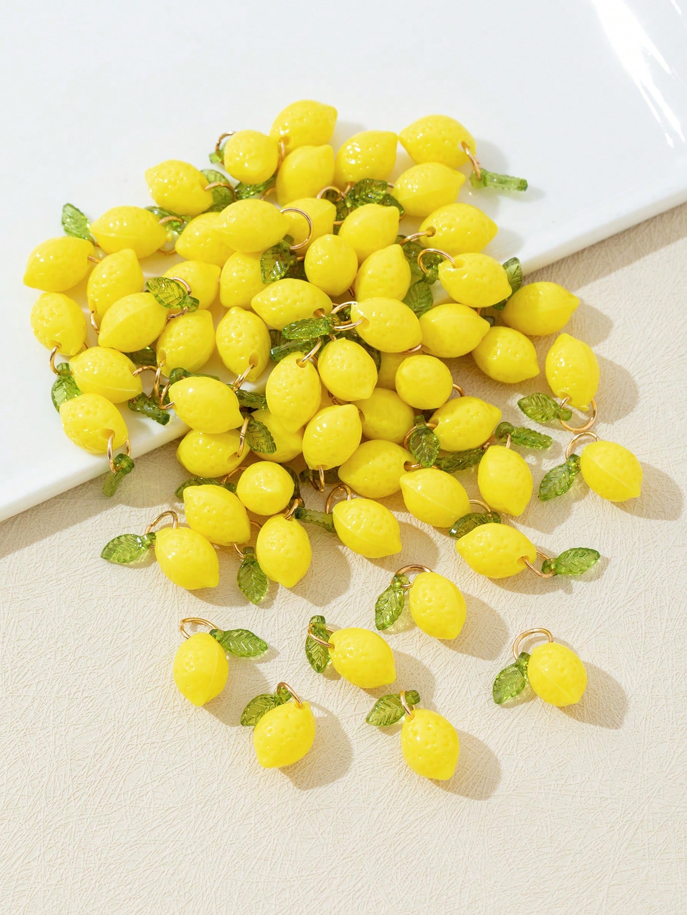 10Pcs 3D Lemon Resin Charms Pe - Resin Craft Supplies 评论和价格