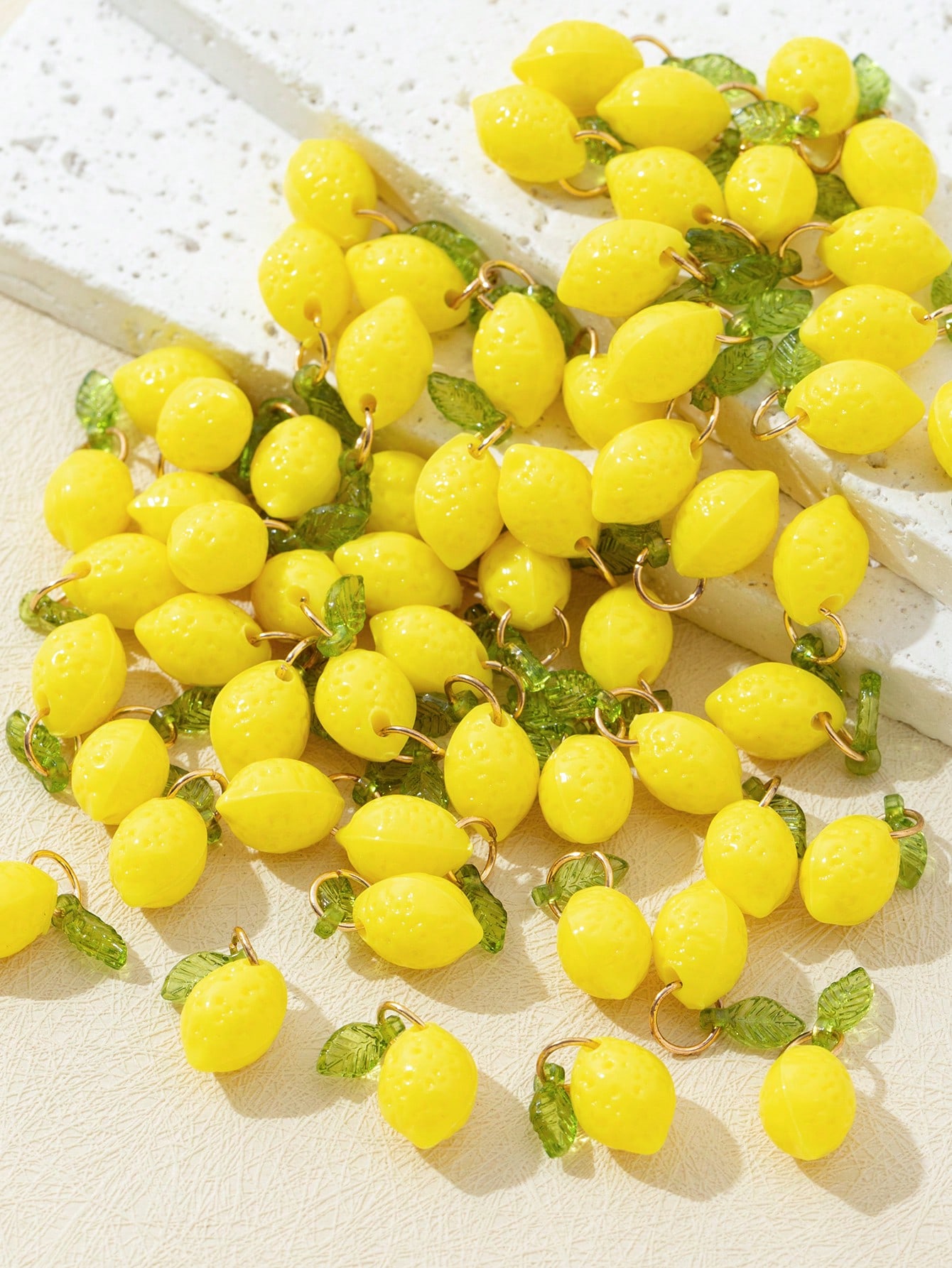 10Pcs 3D Lemon Resin Charms Pe - Resin Craft Supplies 评论和价格