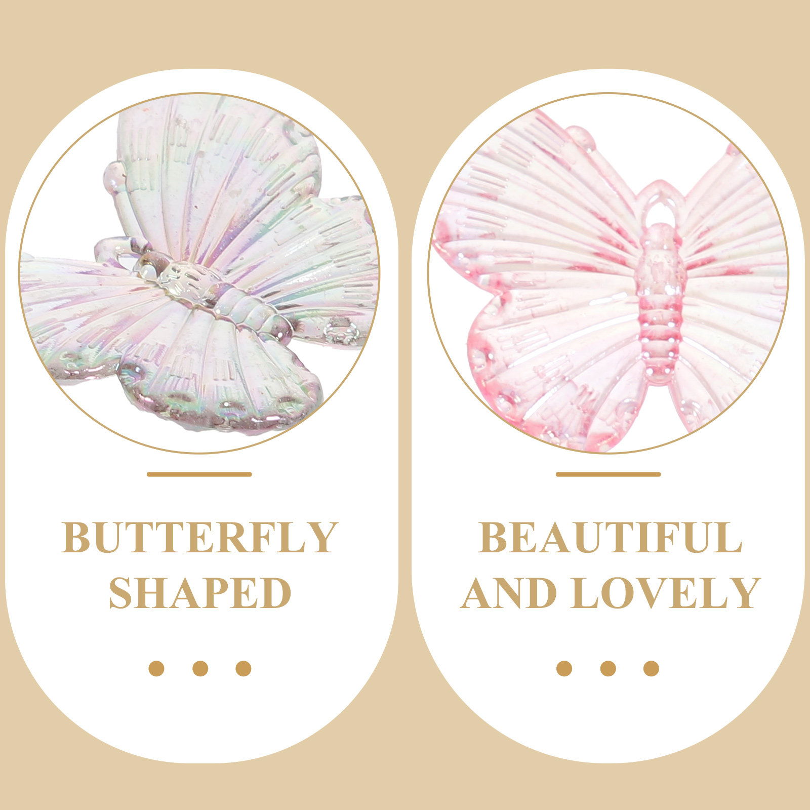40Pcs Electroplated Butterfly  - Resin Craft Supplies 评论和价格