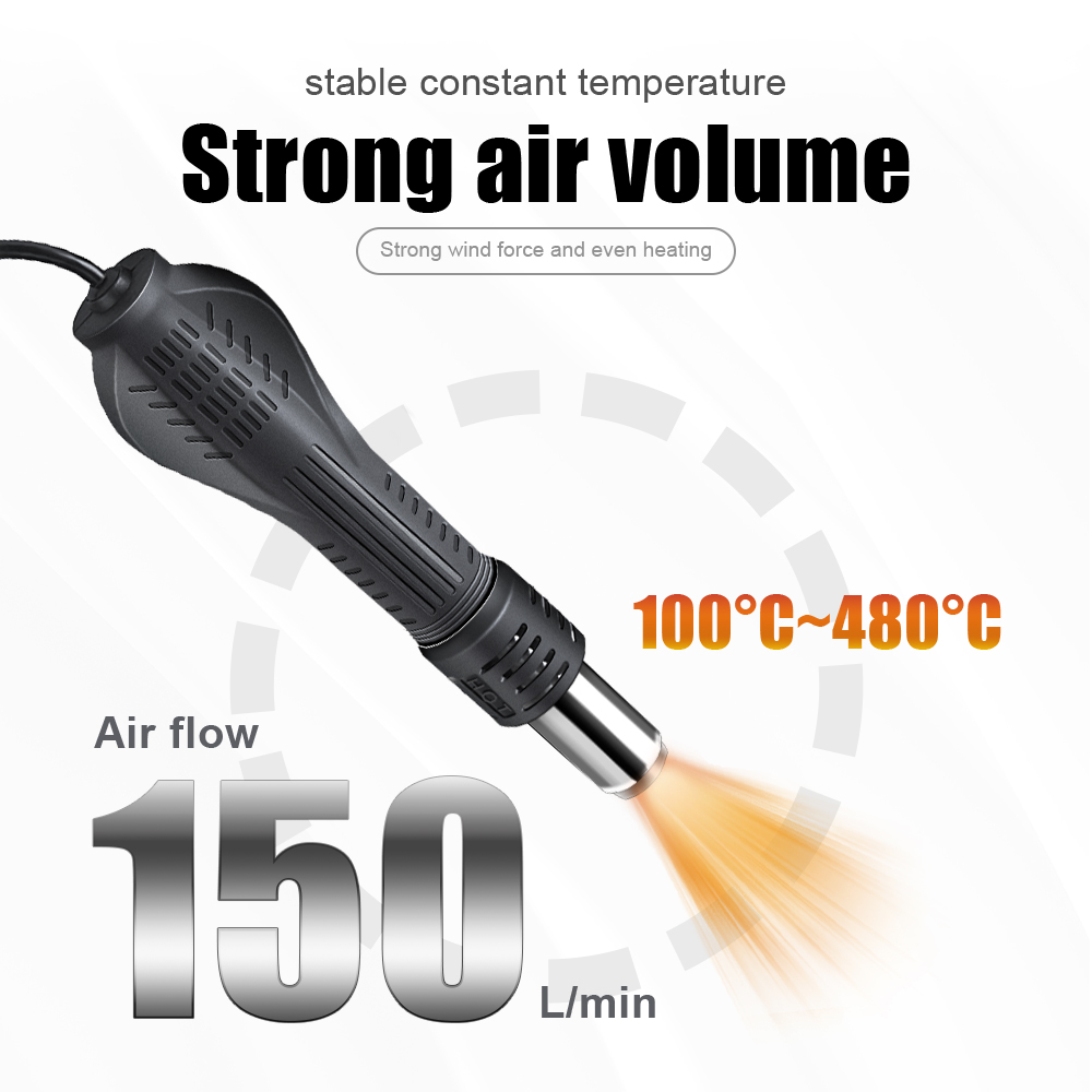 2 in 1 750W Hot Air Gun LCD Di - Heat Gun Small 评论和价格