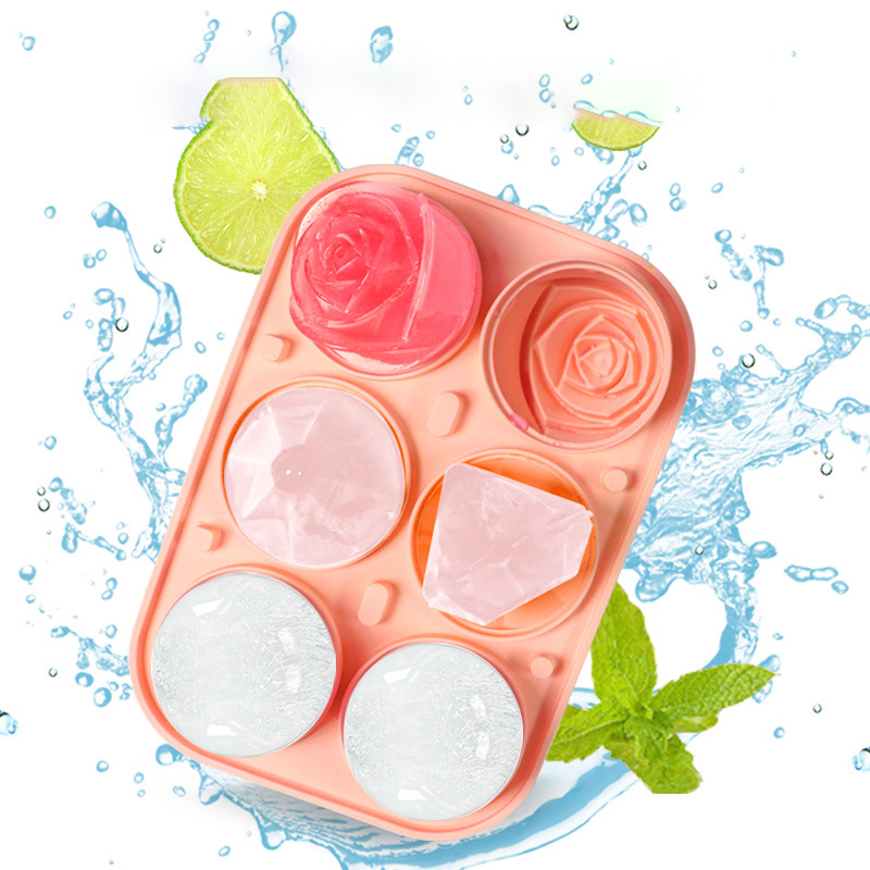 3D Rose Diamond Round Ice Cube - Coaster Mold Round 评论和价格