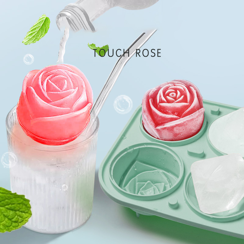 3D Rose Diamond Round Ice Cube - Coaster Mold Round 评论和价格