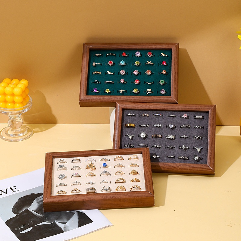 Fashion Ring Display Plate Ear - Wood Ring Blank 评论和价格