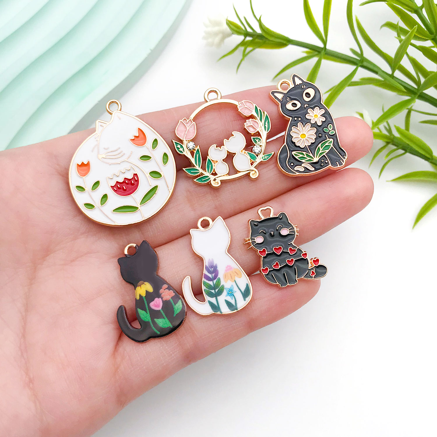 5/10pcs Resin Popular Cat Char - Resin Craft Material 评论和价格