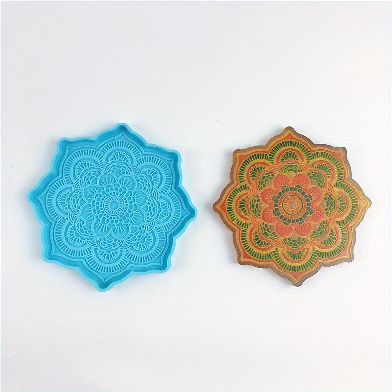 Mandala Coaster Silicone Mold  - Coaster Mold Round 评论和价格