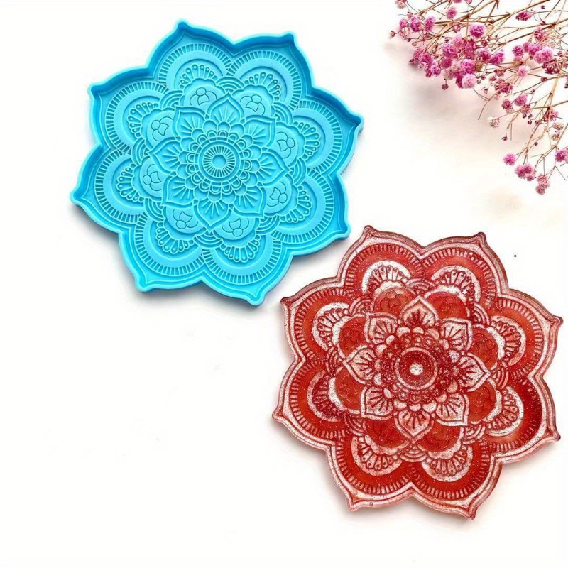 Mandala Coaster Silicone Mold  - Coaster Mold Round 评论和价格